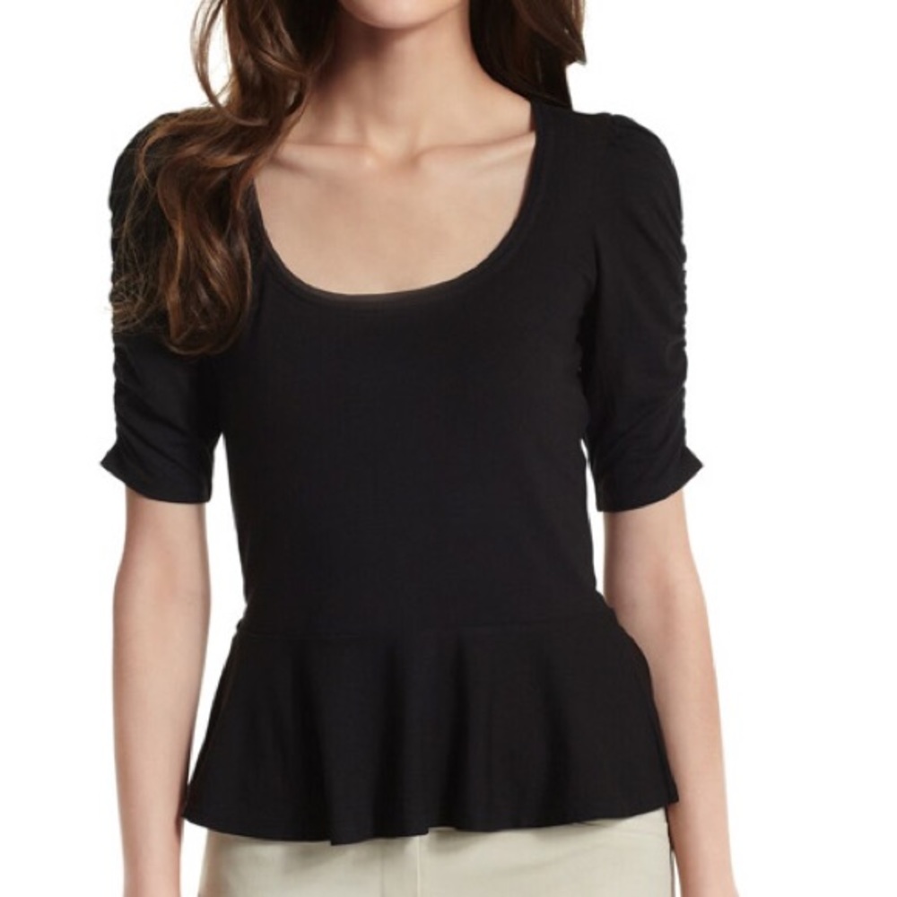 WHBM TIE-BACK PEPLUM TOP